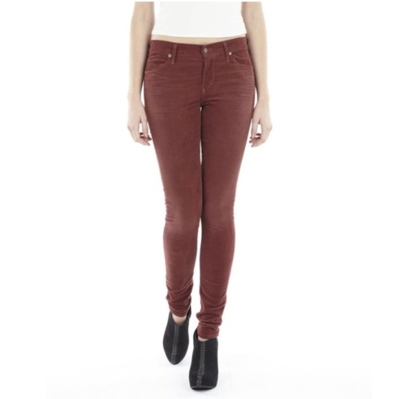 CITIZENS OF HUMANITY Maroon Ava Lowrise Jeans 27